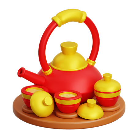 Théière chinoise  3D Icon