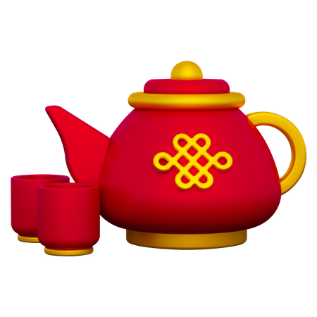 Théière chinoise  3D Icon