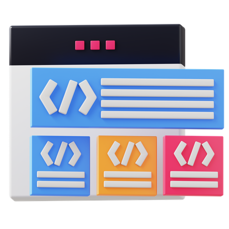 Theme Website  3D Icon
