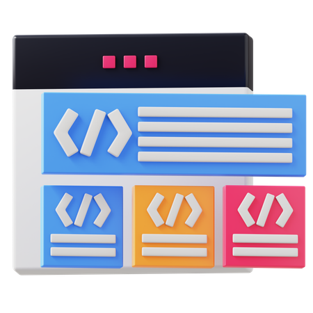 Theme Website  3D Icon