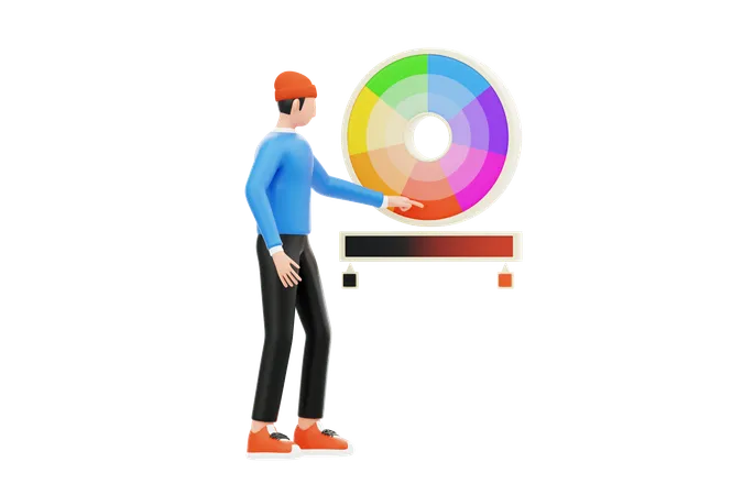 Théorie des couleurs  3D Illustration