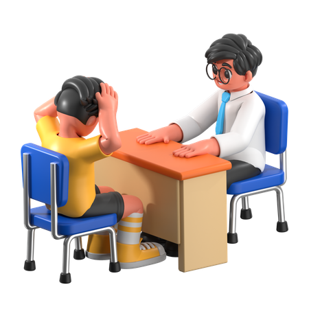 Therapist Session  3D Icon