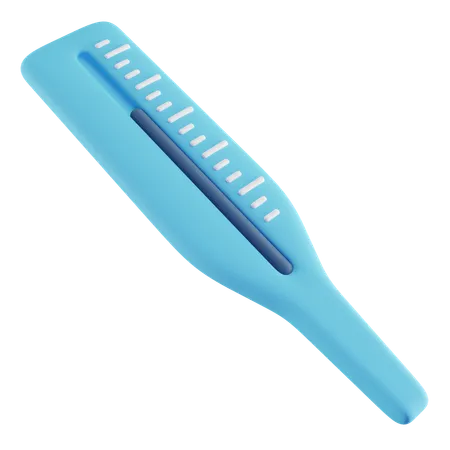 3 D Illustration Of Blue Thermometer 3D Icon