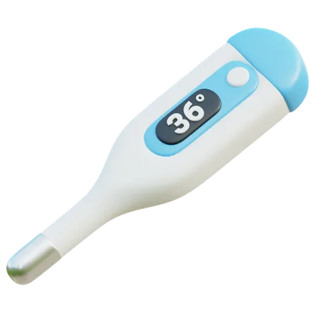 Measure Temperature With Medical Thermometer Icon 3D Icon