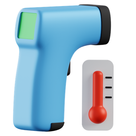 Thermometer Gun  3D Illustration