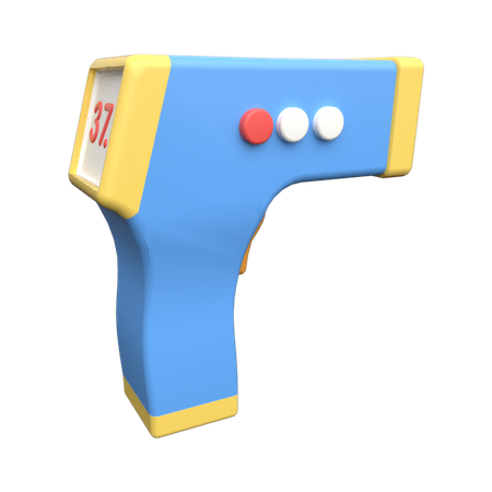 Thermometer Gun 3D Illustration