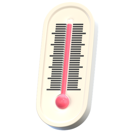 Thermometer hoch  3D Icon