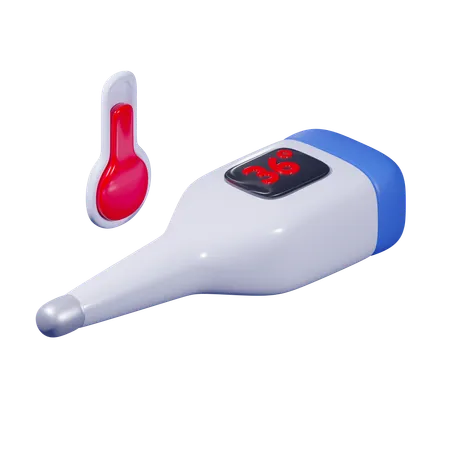 Thermomètre  3D Icon