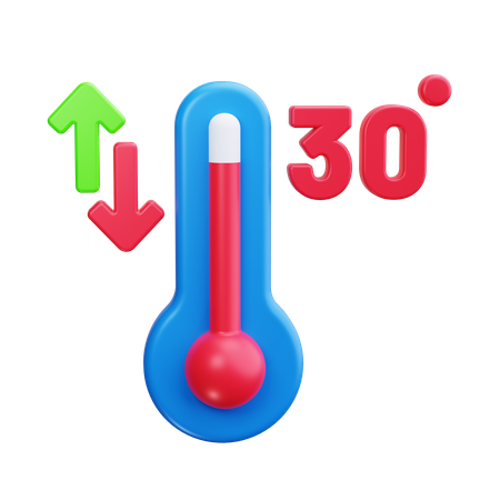 Thermomètre  3D Icon