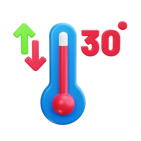 Thermomètre  3D Icon