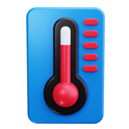 Thermomètre  3D Icon