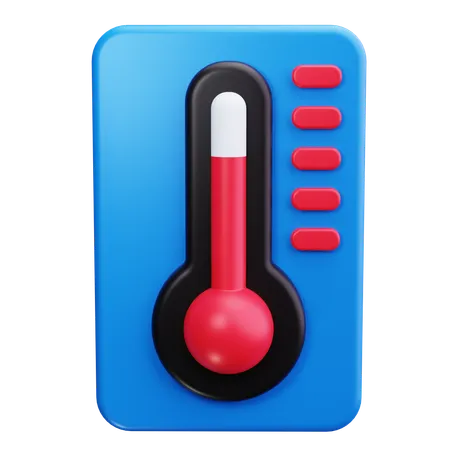 Thermomètre  3D Icon