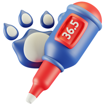 Thermomètre pour animaux  3D Icon