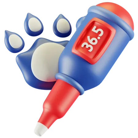 Thermomètre pour animaux  3D Icon