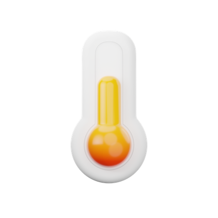 Thermomètre chaud  3D Icon