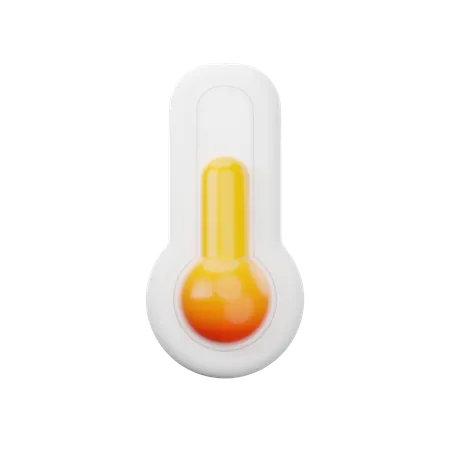 Thermomètre chaud  3D Icon