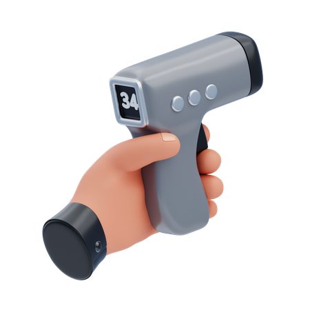 Pistolet thermomètre  3D Icon