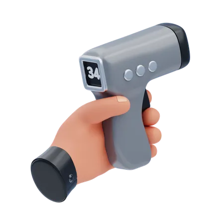 Pistolet thermomètre  3D Icon