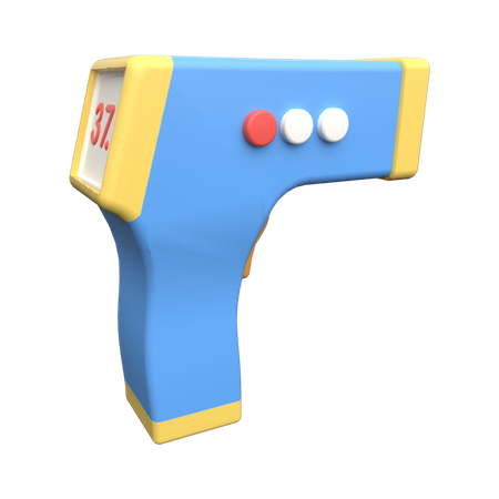 Pistolet thermomètre  3D Illustration