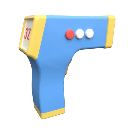 Pistolet thermomètre  3D Illustration