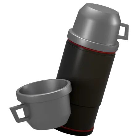 Thermos Illustration In 3 D Design 3D Icon