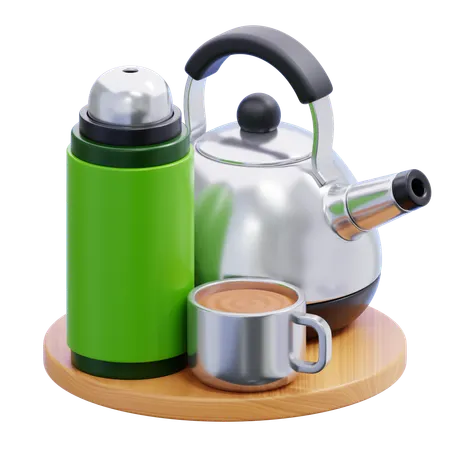 THERMOS AND KETTLE  3D Icon