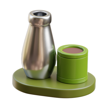 Thermos and Mug  3D Icon