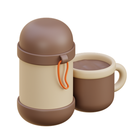 Thermos Bottle  3D Icon