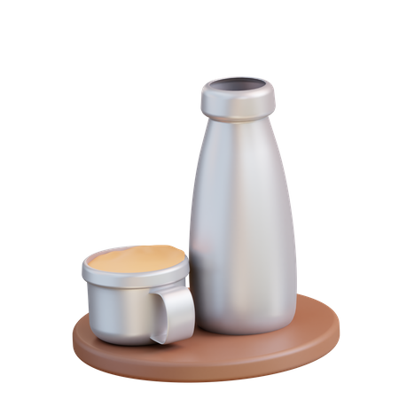 Thermos et tasse  3D Icon