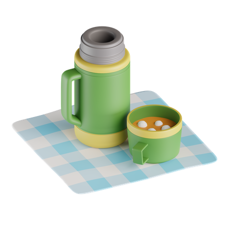 Thermosflasche  3D Icon