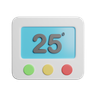 3d thermostat illustration