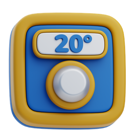 Thermostat d'ambiance  3D Icon