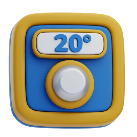 Thermostat d'ambiance  3D Icon