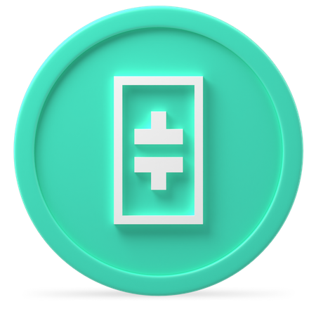Theta  3D Icon