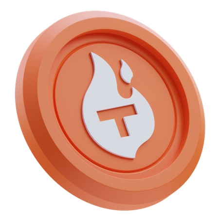 Theta Fuel Cryptocurrency  3D Icon