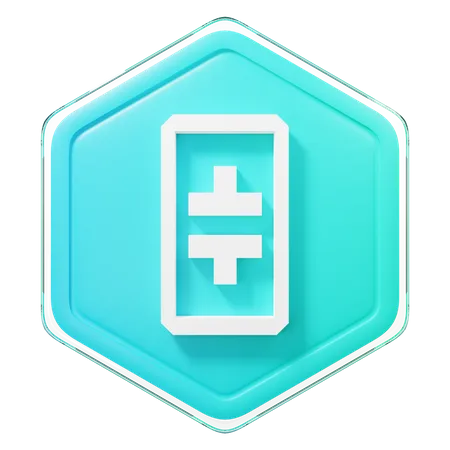 Theta Network (THETA) Badge  3D Illustration