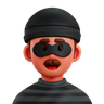 thief emoji 3d