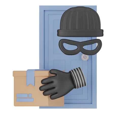 Thief Box Delivery Package 3 D Icon 3D Icon