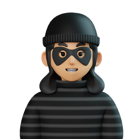 Thief Girl  3D Icon