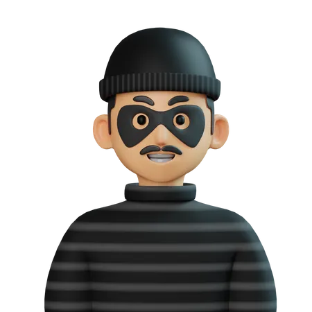 Thief Man  3D Icon