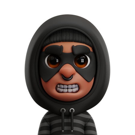 THIEF MAN  3D Icon