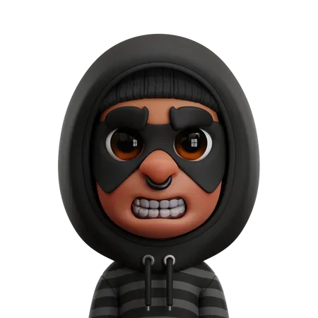 THIEF MAN  3D Icon