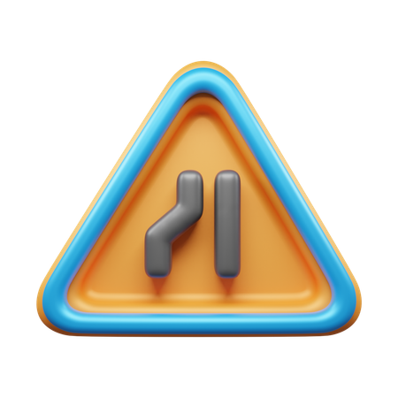 Thin Road Ahead  3D Icon