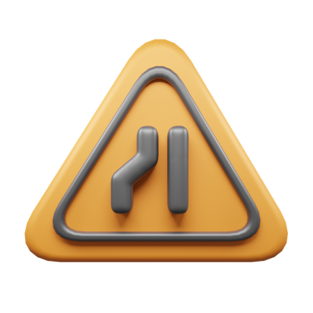Thin Road Ahead  3D Icon