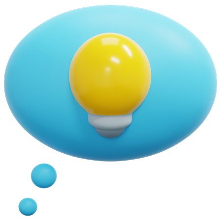 Think bubble  3D Icon