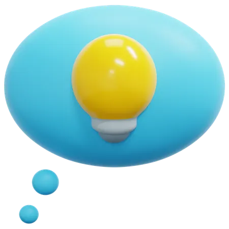 Think bubble  3D Icon