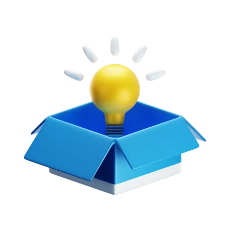 3 D Illustration Of Think Out Of The Box 3D Icon
