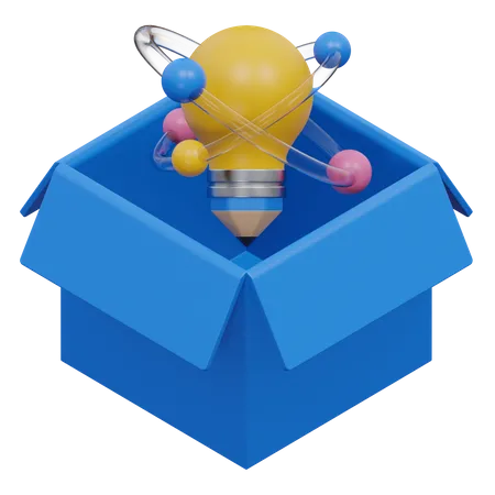 Think Out Of The Box  3D Icon