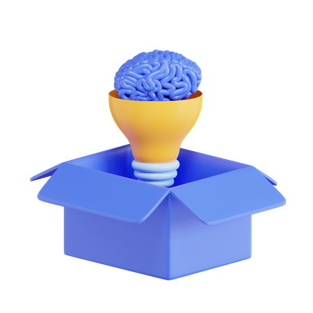 Think Out Of The Box  3D Icon