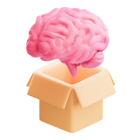 Think Out Of The Box  3D Icon